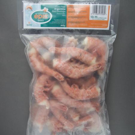 Argentijnse rode garnaalstaarten, easy peel, 8-12 st/360g, 800g eenheid (karton 12 eenheden)