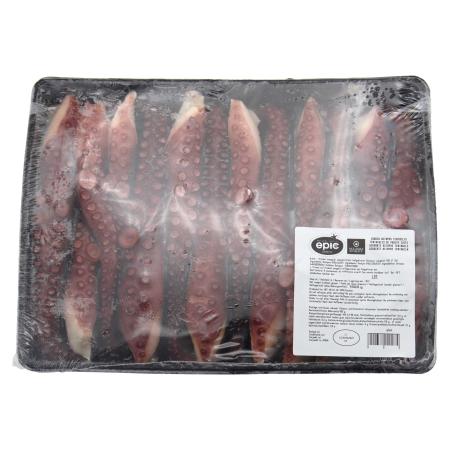 Cooked octopus tentacles, 60-100 g/pc, 1 kg unit (carton 7 units)