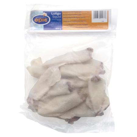 Calamar loligo entier nettoyé Indonésie, 11-20 pc/kg, unité 800g (carton 12 unités)