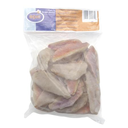 Filets de rouget barbet avec peau, 220-300 g/pc, unité 800g (carton 12 unités)