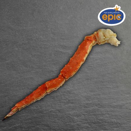 King Krabben Einzelscheren, gekocht, L5,window cut, pro Kilo, Bulk (Karton 4.5 kg)