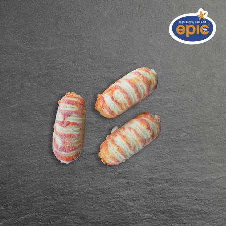 Surimi Langusteschwänze, orange, 50% surimi, 12 st/kg, 1kg Einheit (Karton 10 Einheiten)
