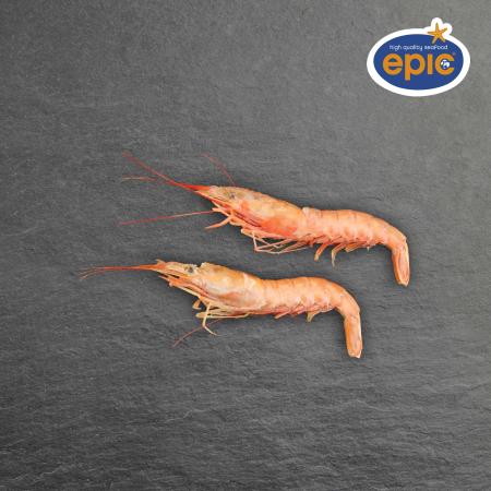 Argentijnse rode garnalen met kop, 10-20 st/kg, aan land ingevroren, 2kg eenheid (karton 6 eenheden)