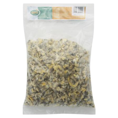 Gekochtes Gewelltes Teppichmuschelfleisch, 1000-1500 st/kg, 800g Einheit (Karton 12 Einheiten)