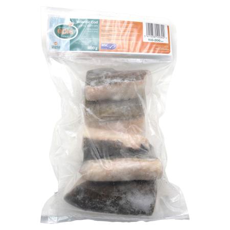 MSC Atlantische Kabeljau Edelfilets mit Haut, 150-200 g/st, 800g Einheit (Karton 12 Einheiten)