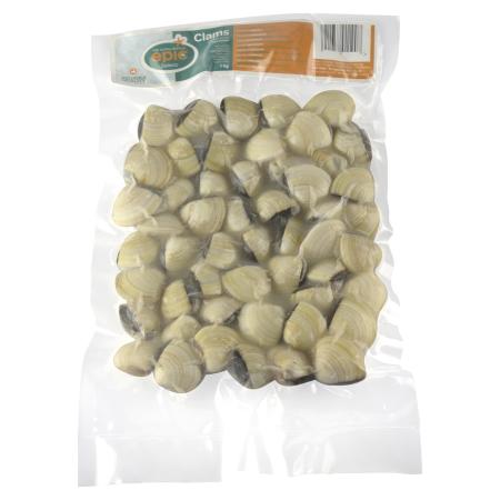 Gekochte Venusmuscheln, in ganzer Schale, 40-60 st/kg, 1kg Einheit (Karton 12 Einheiten)