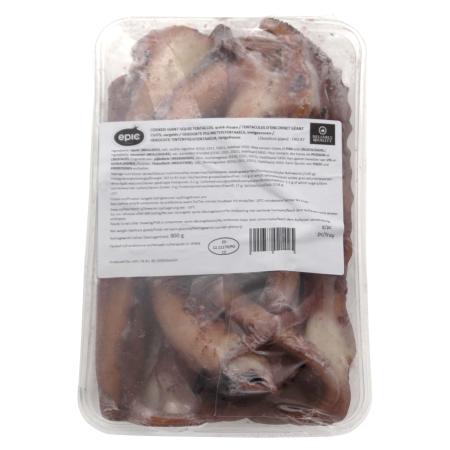 Cooked giant squid tentacles, 5-7 pc/unit, 800g unit (carton 10 units)