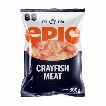 Ecrevisses décortiquées, 150-200 pc/lb, unité 800g (carton 12 unités)