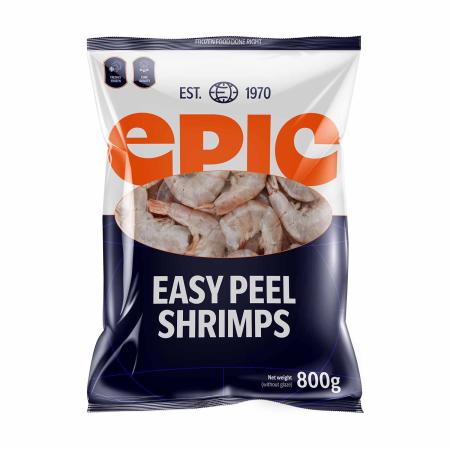 Queues de crevettes vannamei, easy peel, 16-20 pc/360g, unité 800g (carton 12 unités)