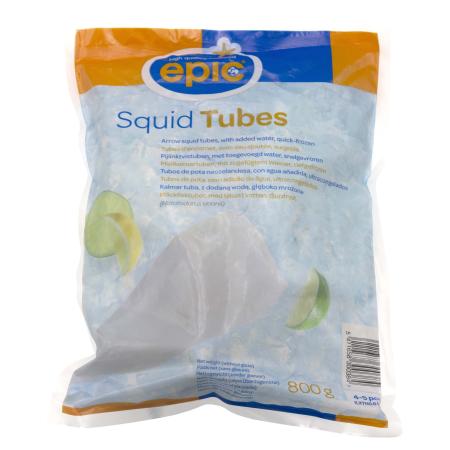 Tubes d'encornet (Nototodarus sloanii), U-5 pc/unité, unité 800g (carton 12 unités)