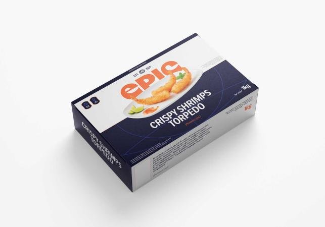 Crispy shrimps torpedo 50/50, Indonesia, 16-20 pc/lb, 1kg unit (carton 12 units)