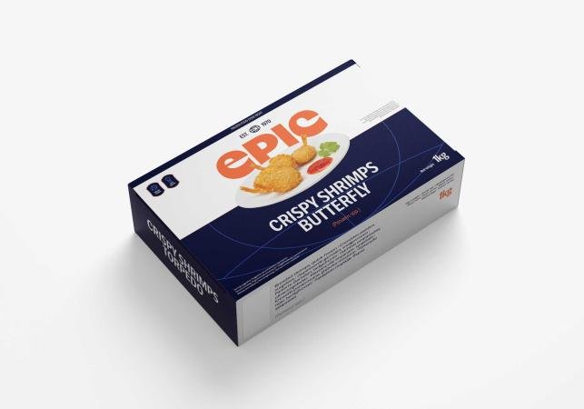Crispy shrimps butterfly 50/50, Indonesia, 16-20 pc/lb, 1kg unit (carton 12 units)