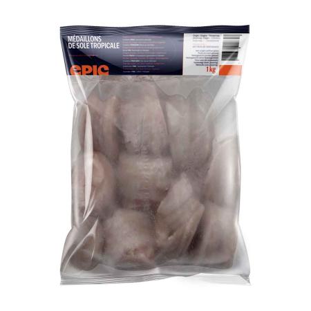 Atlantische Zungen Röllchen, 80-120 g/st, 1kg Einheit (Karton 10 Einheiten)